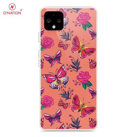 Google Pixel 4 Cover - O'Nation Butterfly Dreams Series - 9 Designs - Clear Phone Case - Soft Silicon Borders