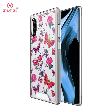 Samsung Galaxy Note 10 Plus Cover - O'Nation Butterfly Dreams Series - 9 Designs - Clear Phone Case - Soft Silicon Borders