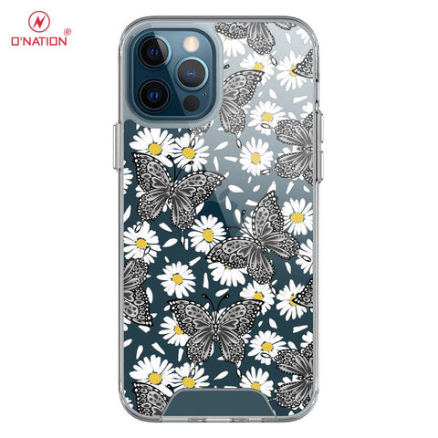 iPhone 12 Pro Cover - O'Nation Butterfly Dreams Series - 9 Designs - Clear Phone Case - Soft Silicon Borders