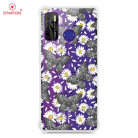 Tecno Camon 15 Cover - O'Nation Butterfly Dreams Series - 9 Designs - Clear Phone Case - Soft Silicon Borders