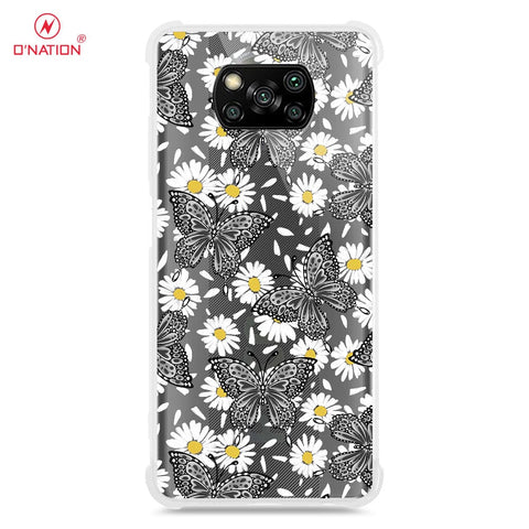 Xiaomi Poco X3 Cover - O'Nation Butterfly Dreams Series - 9 Designs - Clear Phone Case - Soft Silicon Borders