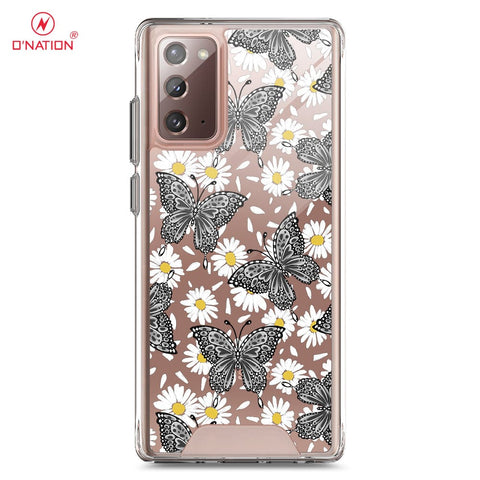 Samsung Galaxy Note 20 Cover - O'Nation Butterfly Dreams Series - 9 Designs - Clear Phone Case - Soft Silicon Bordersx