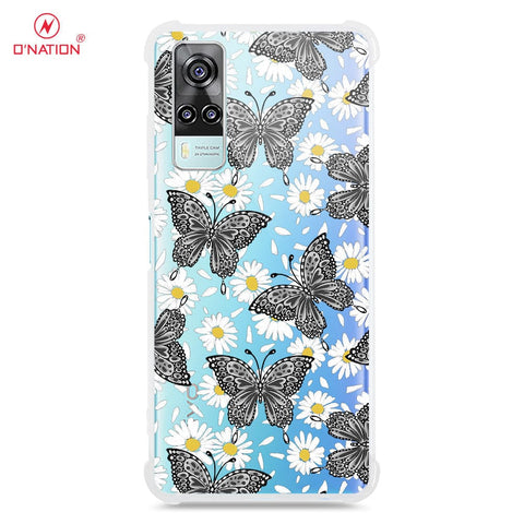 Vivo Y53s 4G Cover - O'Nation Butterfly Dreams Series - 9 Designs - Clear Phone Case - Soft Silicon Borders