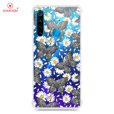 Xiaomi Redmi Note 8 Cover - O'Nation Butterfly Dreams Series - 9 Designs - Clear Phone Case - Soft Silicon Borders