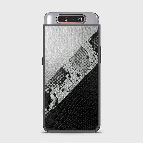 Samsung Galaxy A80 Cover - Printed Skins Series - HQ Ultra Shine Premium Infinity Glass Soft Silicon Borders Case