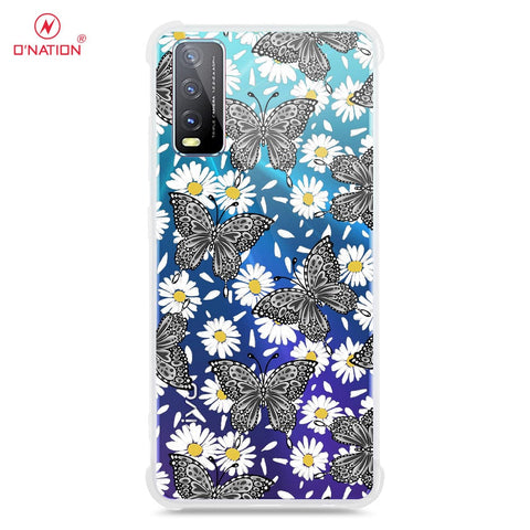 Vivo Y20s Cover - O'Nation Butterfly Dreams Series - 9 Designs - Clear Phone Case - Soft Silicon Borders