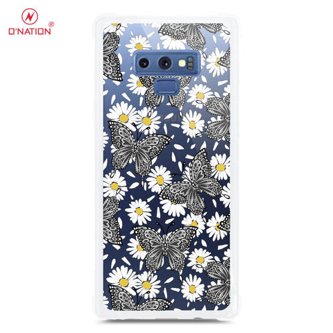 Samsung Galaxy Note 9 Cover - O'Nation Butterfly Dreams Series - 9 Designs - Clear Phone Case - Soft Silicon Borders