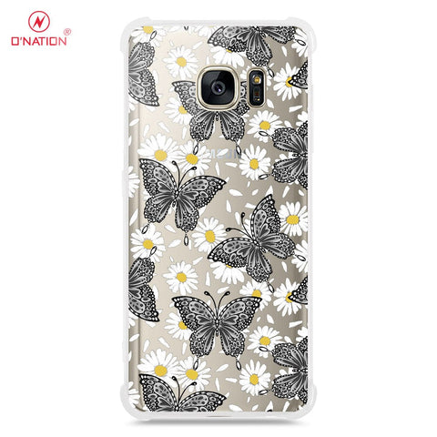 Samsung Galaxy S7 Cover - O'Nation Butterfly Dreams Series - 9 Designs - Clear Phone Case - Soft Silicon Borders