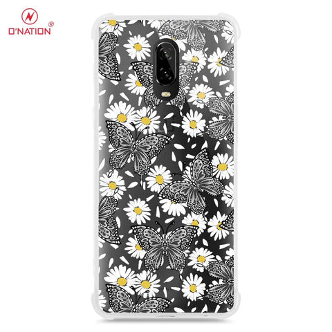 OnePlus 6T Cover - O'Nation Butterfly Dreams Series - 9 Designs - Clear Phone Case - Soft Silicon Borders