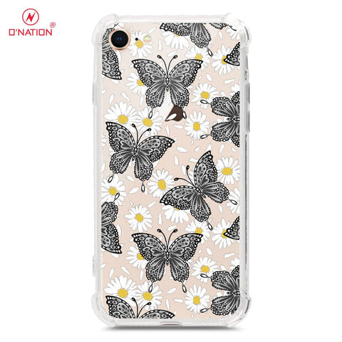 iPhone SE 2022 Cover - O'Nation Butterfly Dreams Series - 9 Designs - Clear Phone Case - Soft Silicon Borders