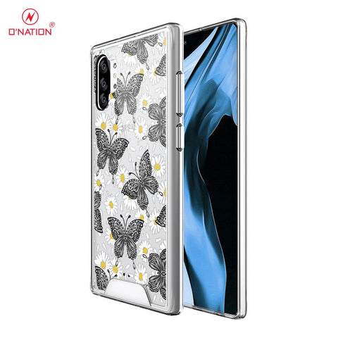 Samsung Galaxy Note 10 Plus Cover - O'Nation Butterfly Dreams Series - 9 Designs - Clear Phone Case - Soft Silicon Borders