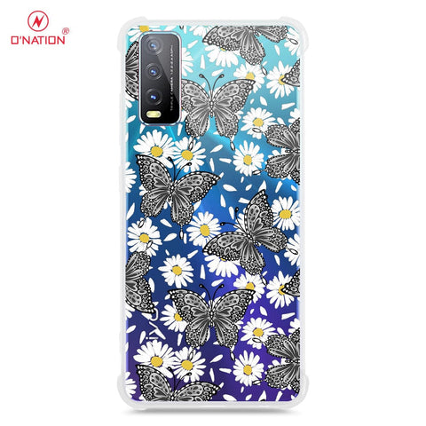 Vivo Y20T Cover - O'Nation Butterfly Dreams Series - 9 Designs - Clear Phone Case - Soft Silicon Borders