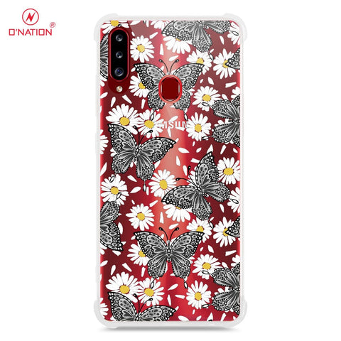 Samsung Galaxy A20s Cover - O'Nation Butterfly Dreams Series - 9 Designs - Clear Phone Case - Soft Silicon Borders