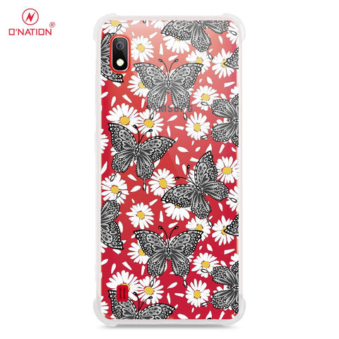 Samsung Galaxy A10 Cover - O'Nation Butterfly Dreams Series - 9 Designs - Clear Phone Case - Soft Silicon Borders