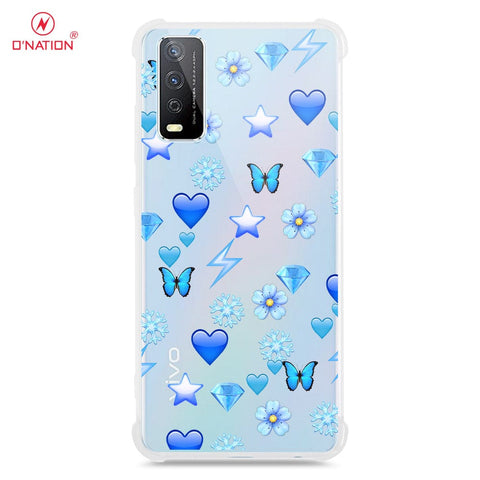 Vivo Y12s Cover - O'Nation Butterfly Dreams Series - 9 Designs - Clear Phone Case - Soft Silicon Borders