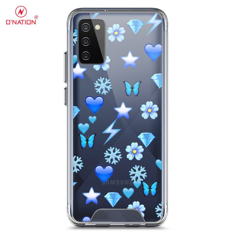 Samsung Galaxy M02s Cover - O'Nation Butterfly Dreams Series - 9 Designs - Clear Phone Case - Soft Silicon Borders