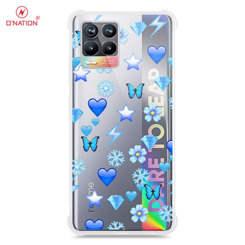 Realme 8 Cover - O'Nation Butterfly Dreams Series - 9 Designs - Clear Phone Case - Soft Silicon Borders