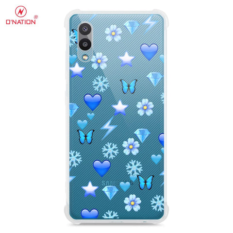 Samsung Galaxy A02 Cover - O'Nation Butterfly Dreams Series - 9 Designs - Clear Phone Case - Soft Silicon Borders