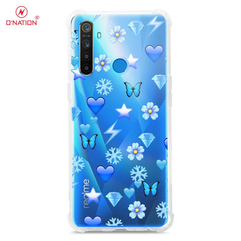 Realme 5 Cover - O'Nation Butterfly Dreams Series - 9 Designs - Clear Phone Case - Soft Silicon Borders