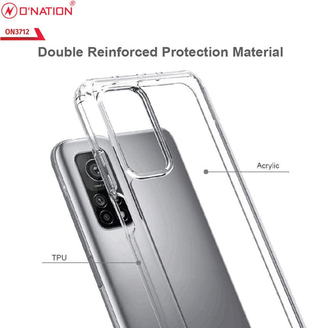 Xiaomi Mi 10T Pro Cover  - ONation Crystal Series - Premium Quality Clear Case No Yellowing Back With Smart Shockproof Cushions