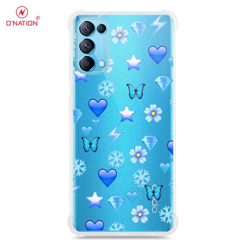 Oppo Reno 5 Pro 5G Cover - O'Nation Butterfly Dreams Series - 9 Designs - Clear Phone Case - Soft Silicon Borders