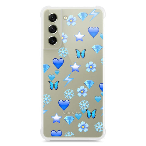 Samsung Galaxy S21 FE 5G Cover - O'Nation Butterfly Dreams Series - 9 Designs - Clear Phone Case - Soft Silicon Borders