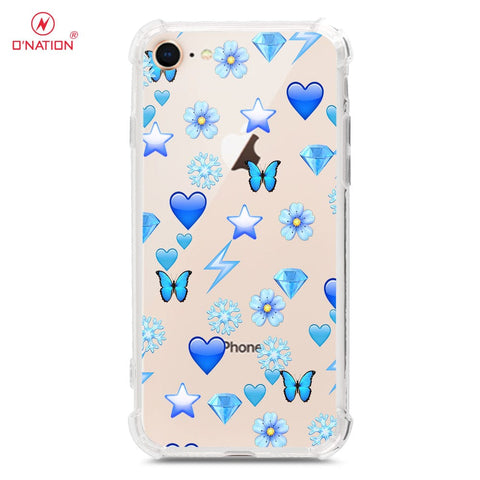 iPhone 8 / 7 Cover - O'Nation Butterfly Dreams Series - 9 Designs - Clear Phone Case - Soft Silicon Borders