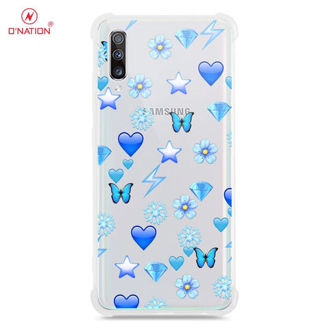 Samsung galaxy A70 Cover - O'Nation Butterfly Dreams Series - 9 Designs - Clear Phone Case - Soft Silicon Borders