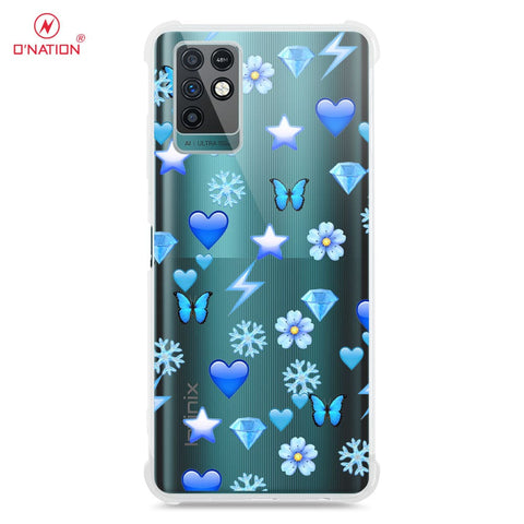 Infinix Note 10 Cover - O'Nation Butterfly Dreams Series - 9 Designs - Clear Phone Case - Soft Silicon Borders