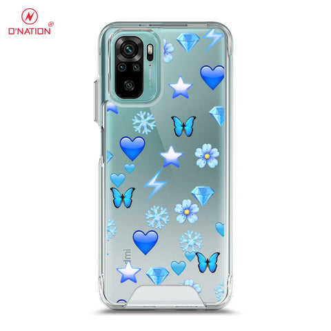 Xiaomi Redmi Note 10S Cover - O'Nation Butterfly Dreams Series - 9 Designs - Clear Phone Case - Soft Silicon Borders