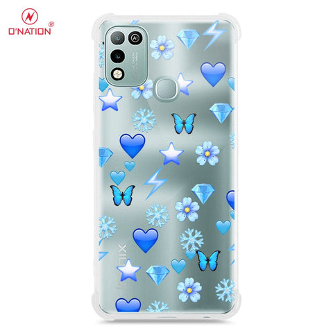 Infinix Hot 10 Play Cover - O'Nation Butterfly Dreams Series - 9 Designs - Clear Phone Case - Soft Silicon Borders