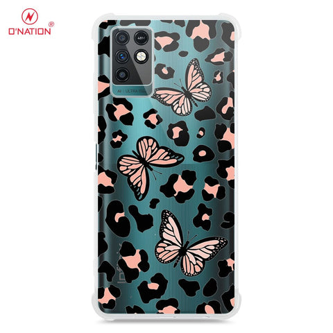 Infinix Note 10 Cover - O'Nation Butterfly Dreams Series - 9 Designs - Clear Phone Case - Soft Silicon Borders