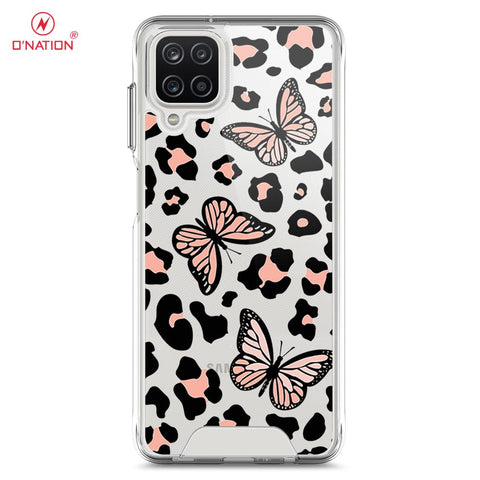 Samsung Galaxy A12 Cover - O'Nation Butterfly Dreams Series - 9 Designs - Clear Phone Case - Soft Silicon Borders