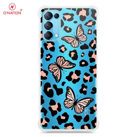 Oppo Reno 5 Pro 5G Cover - O'Nation Butterfly Dreams Series - 9 Designs - Clear Phone Case - Soft Silicon Borders