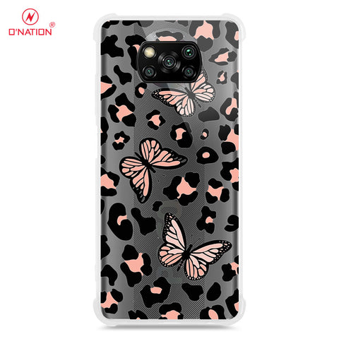 Xiaomi Poco X3 Cover - O'Nation Butterfly Dreams Series - 9 Designs - Clear Phone Case - Soft Silicon Borders