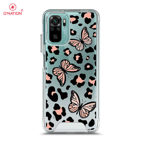 Xiaomi Redmi Note 10S Cover - O'Nation Butterfly Dreams Series - 9 Designs - Clear Phone Case - Soft Silicon Borders