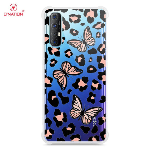 Oppo Reno 3 Pro Cover - O'Nation Butterfly Dreams Series - 9 Designs - Clear Phone Case - Soft Silicon Borders