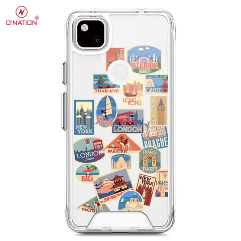 Google Pixel 4a 4G Cover - Personalised Boarding Pass Ticket Series - 5 Designs - Clear Phone Case - Soft Silicon Borders