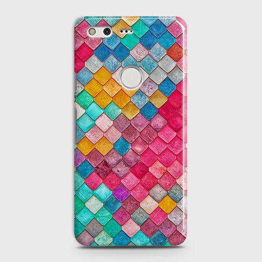 Google Pixel Cover - Chic Colorful Mermaid Printed Hard Case with Life Time Colors Guarantee