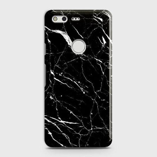Google Pixel XL Cover - Trendy Black Marble Printed Hard Case with Life Time Colors Guarantee B(37)
