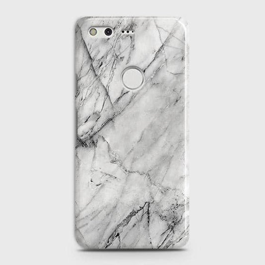Google Pixel XL Cover - Matte Finish - Trendy White Floor Marble Printed Hard Case with Life Time Colors Guarantee - D2