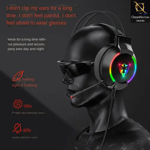 RGB U301 E-Sport Gaming Headphone With Mic ( Not Wireless/Bluetooth )