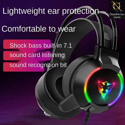 RGB U301 E-Sport Gaming Headphone With Mic ( Not Wireless/Bluetooth )