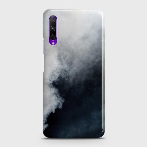 Honor 9X Cover - Matte Finish - Trendy Misty White and Black Marble Printed Hard Case with Life Time Colors Guarantee