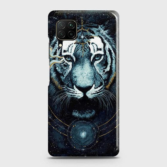 Huawei Nova 7i Cover - Vintage Galaxy Tiger Printed Hard Case with Life Time Colors Guarantee