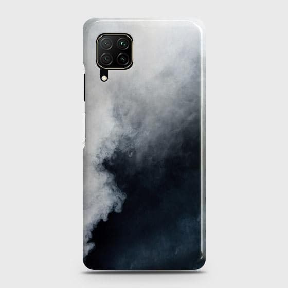 Huawei Nova 7i Cover - Matte Finish - Trendy Misty White and Black Marble Printed Hard Case with Life Time Colors Guarantee