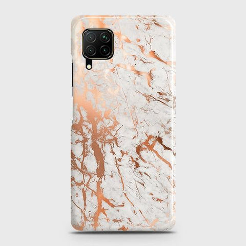 Huawei P40 lite Cover - In Chic Rose Gold Chrome Style Printed Hard Case with Life Time Colors Guarantee