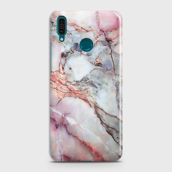 Huawei Y7 2019Cover - Violet Sky Marble Trendy Printed Hard Case with Life Time Colors Guarantee