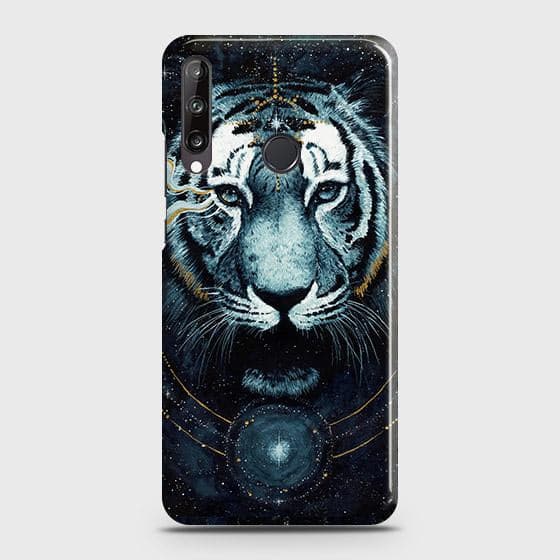 Huawei Y7p Cover - Vintage Galaxy Tiger Printed Hard Case with Life Time Colors Guarantee