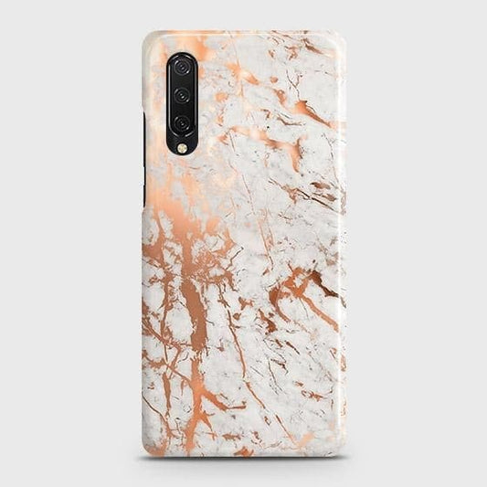 Huawei Y9s Cover - In Chic Rose Gold Chrome Style Printed Hard Case with Life Time Colors Guarantee